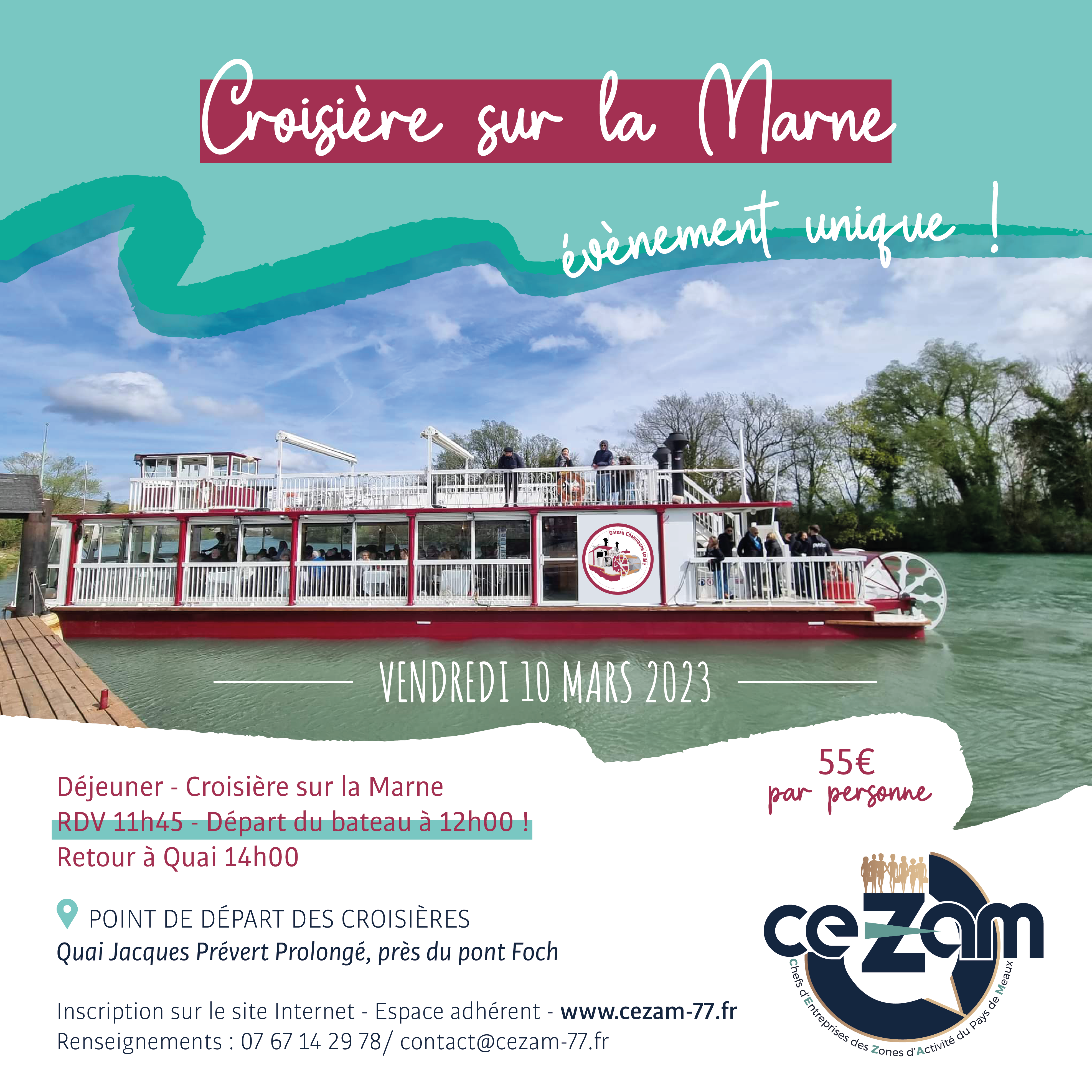 CEZAM - EVENT - CROISIERE SUR LA MARNE